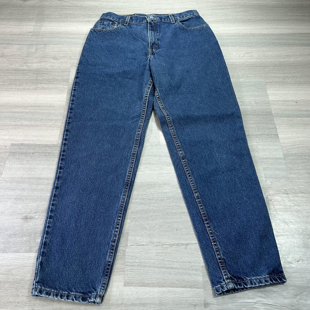 VTG‎ Levis 550 Jeans Womens 12 Blue Relaxed Fit Tapered Leg Denim 29x30 Y2K
